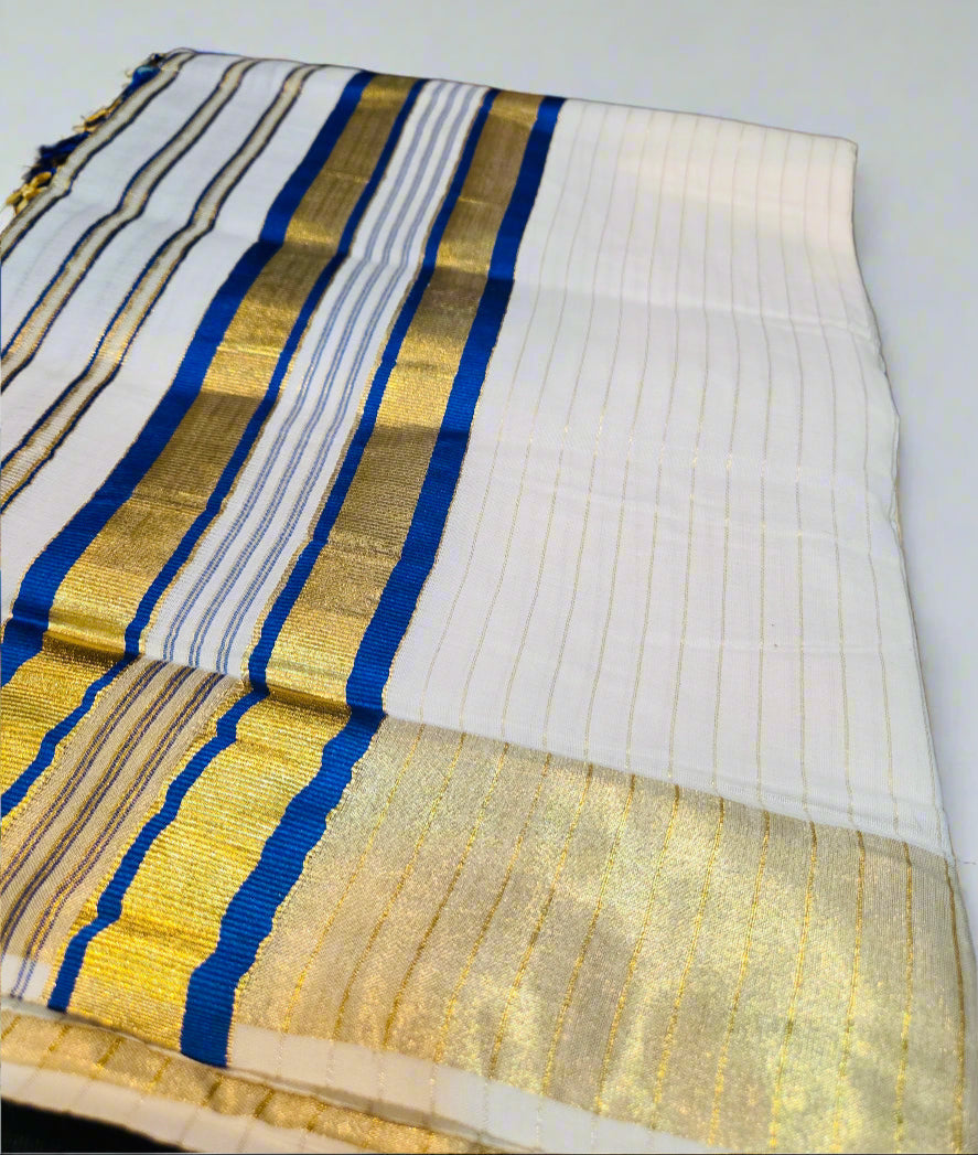 Beautiful premium Onam set saree