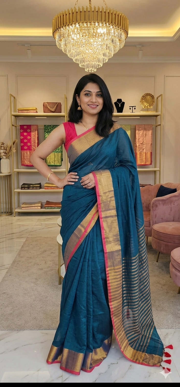 Stunning Mul cotton saree