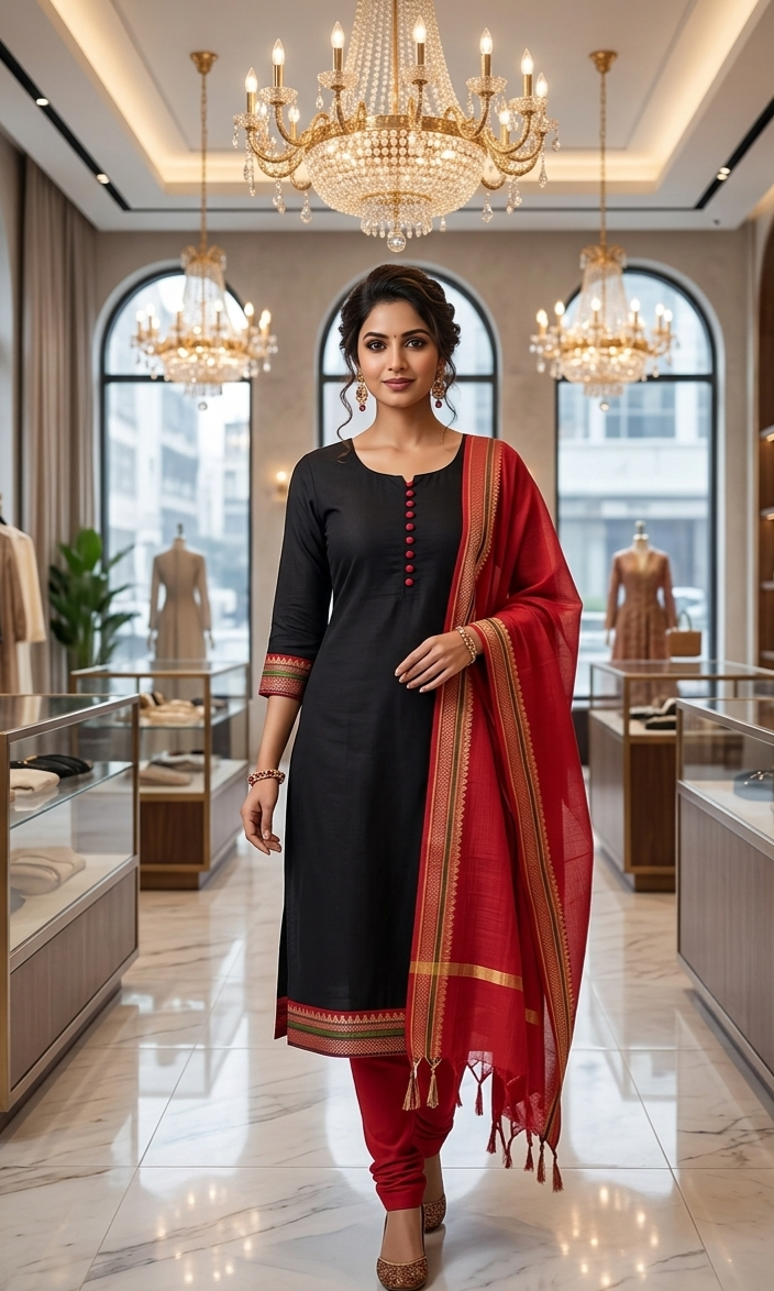 Pure cotton ready to wear three piece suit
