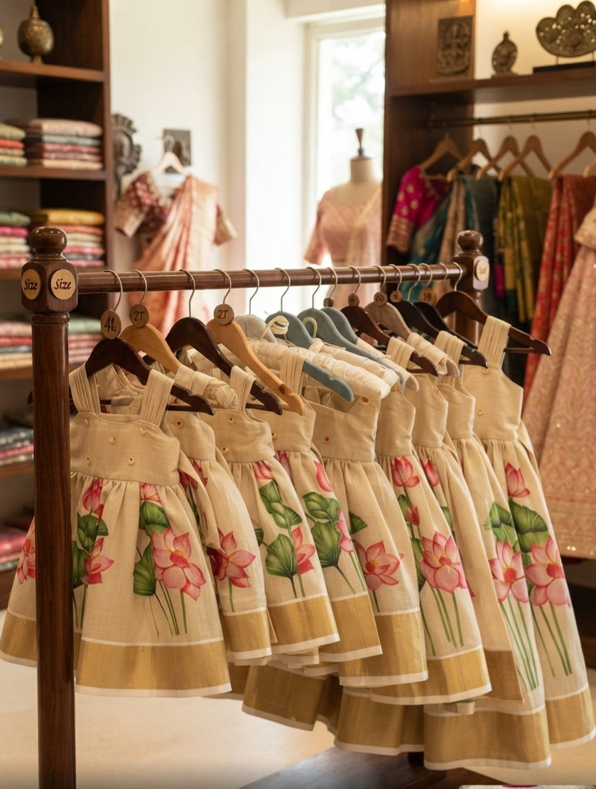 Little girls Beautiful Onam dresses 💕