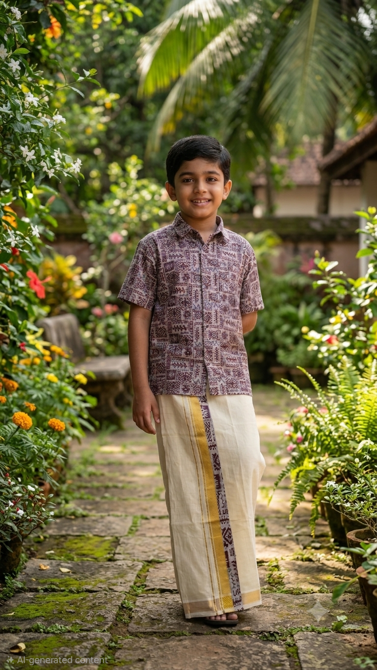 Boy‘s Shirt and Mundu