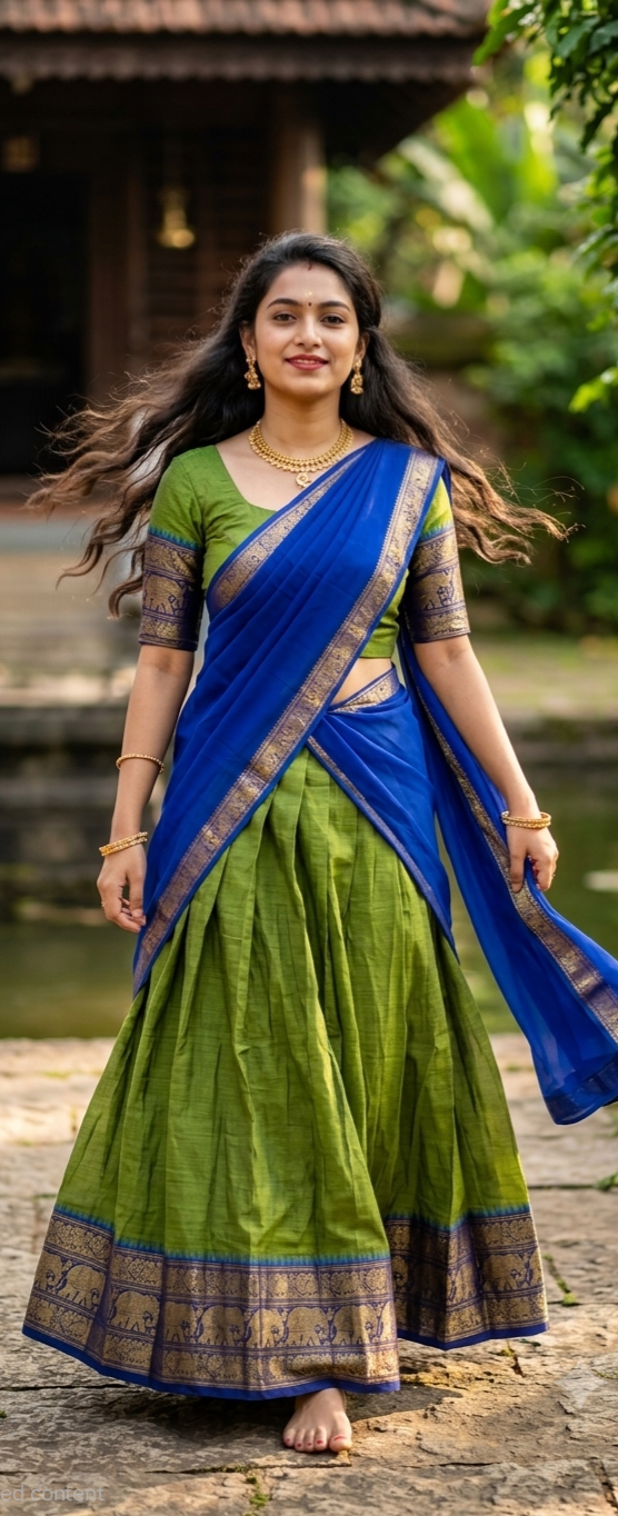 Beautiful Kanchi cotton dhavani