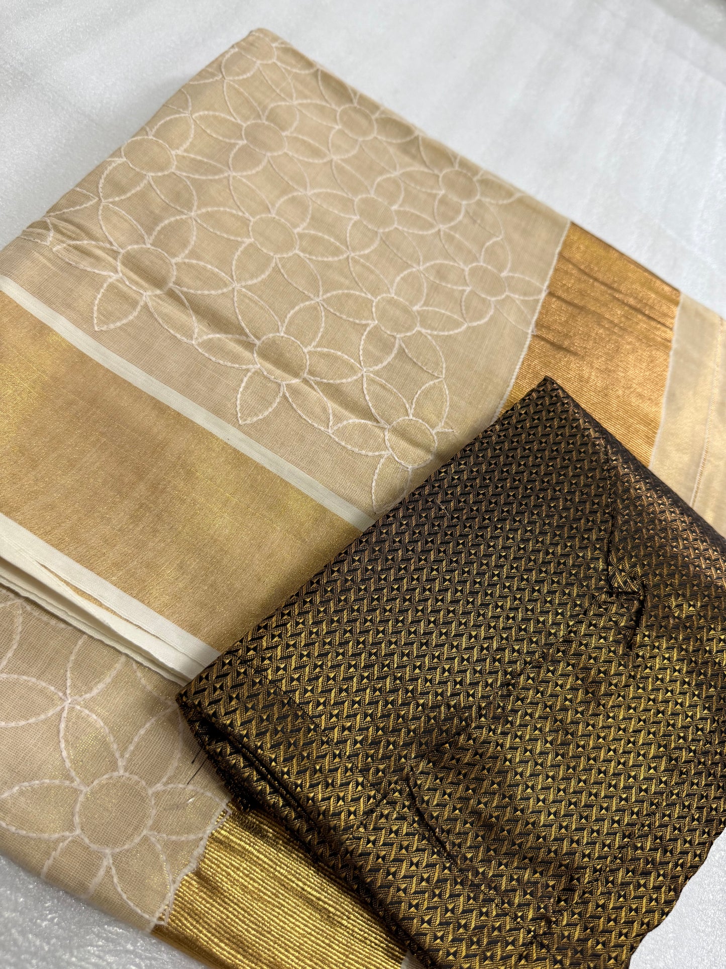 Elegant Ready-to-Wear Saree & Readymade Blouse