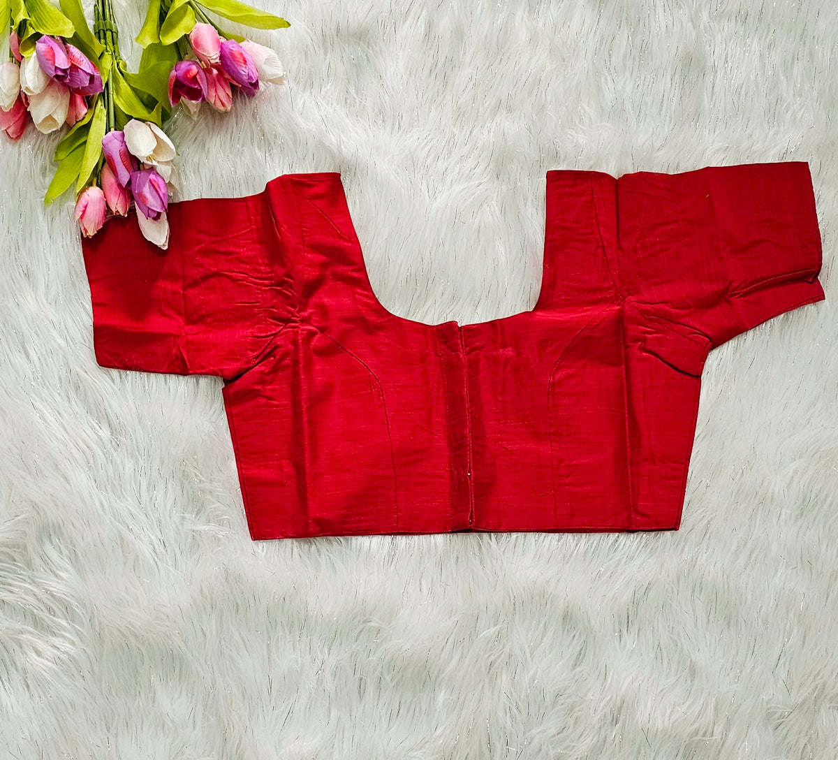Slub Silk - Ready to wear saree blouse 💕