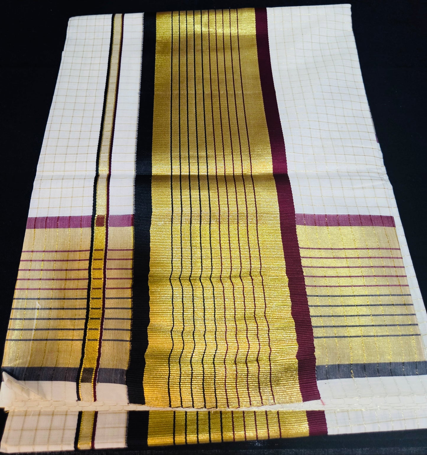 Premium quality Check set Saree^^^