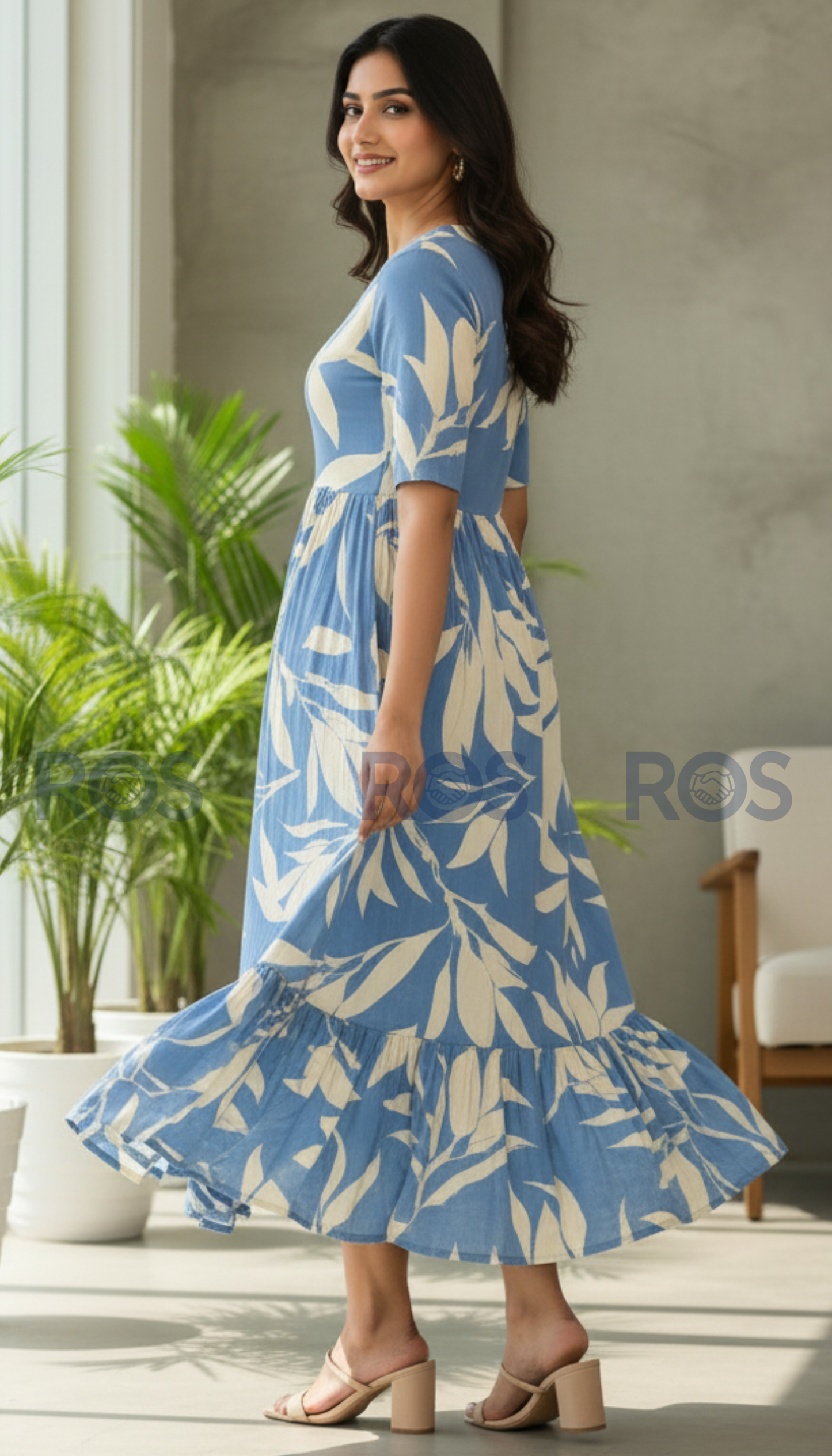 Premium Rayon Floral printed dress/ kurti
