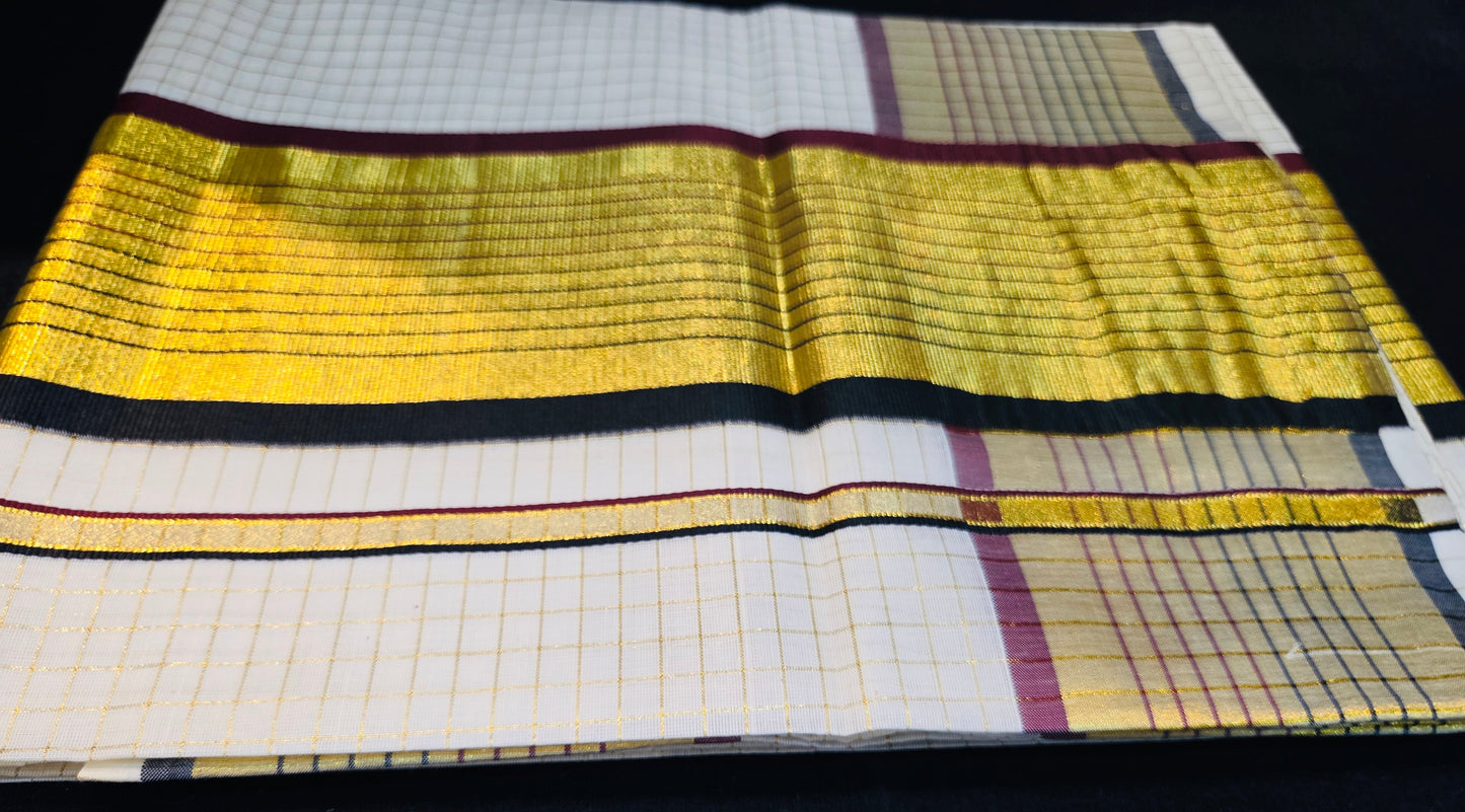 Premium quality Check set Saree^^^
