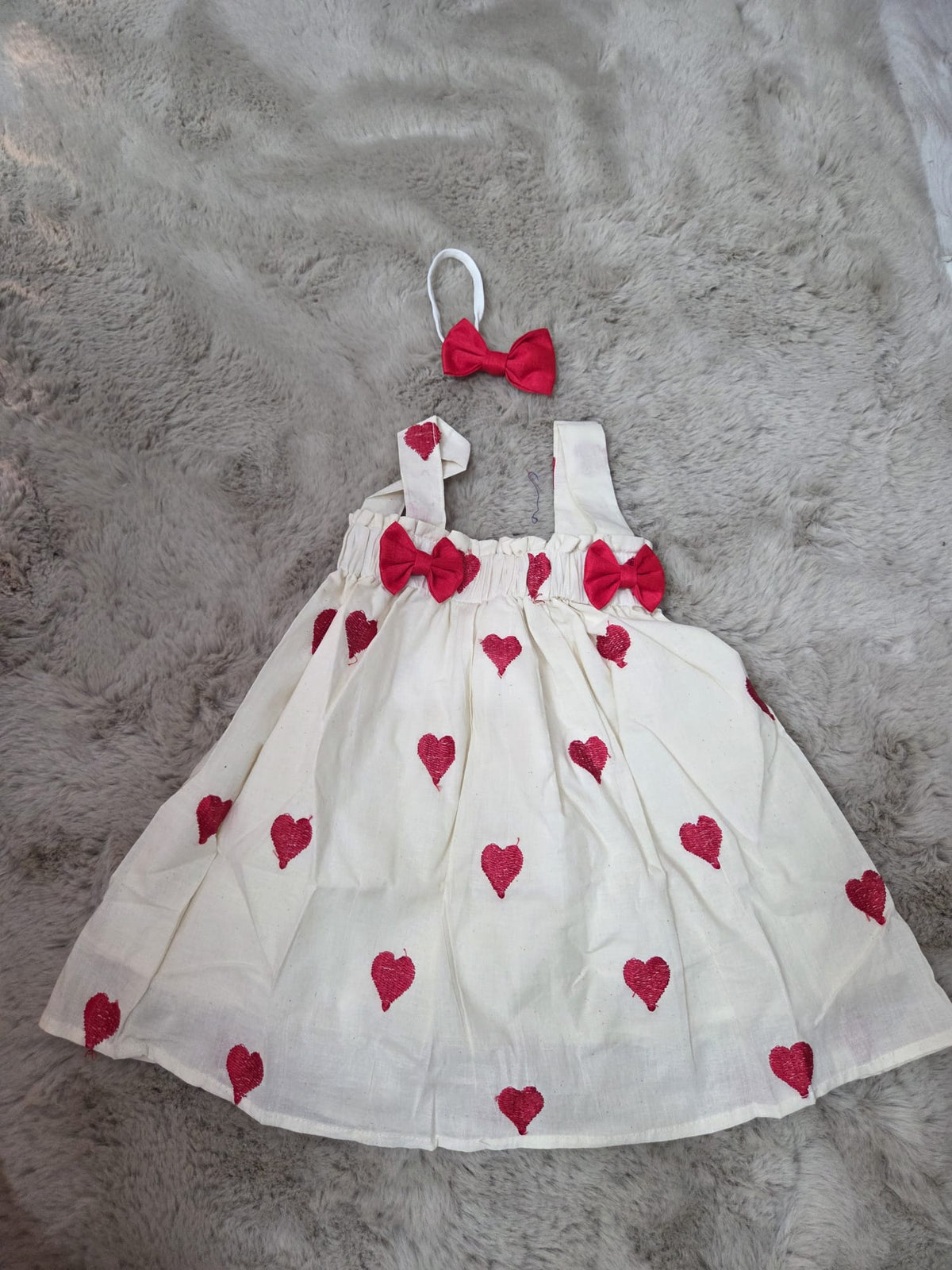 Baby dress with hairband
