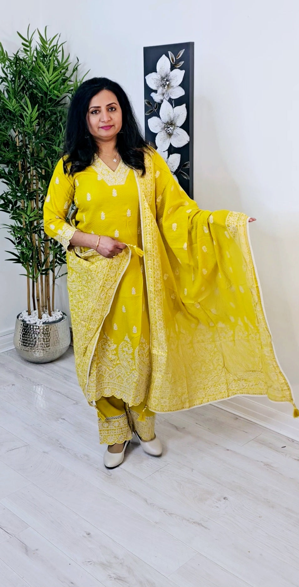 Beautiful heavy embroidered three piece suit