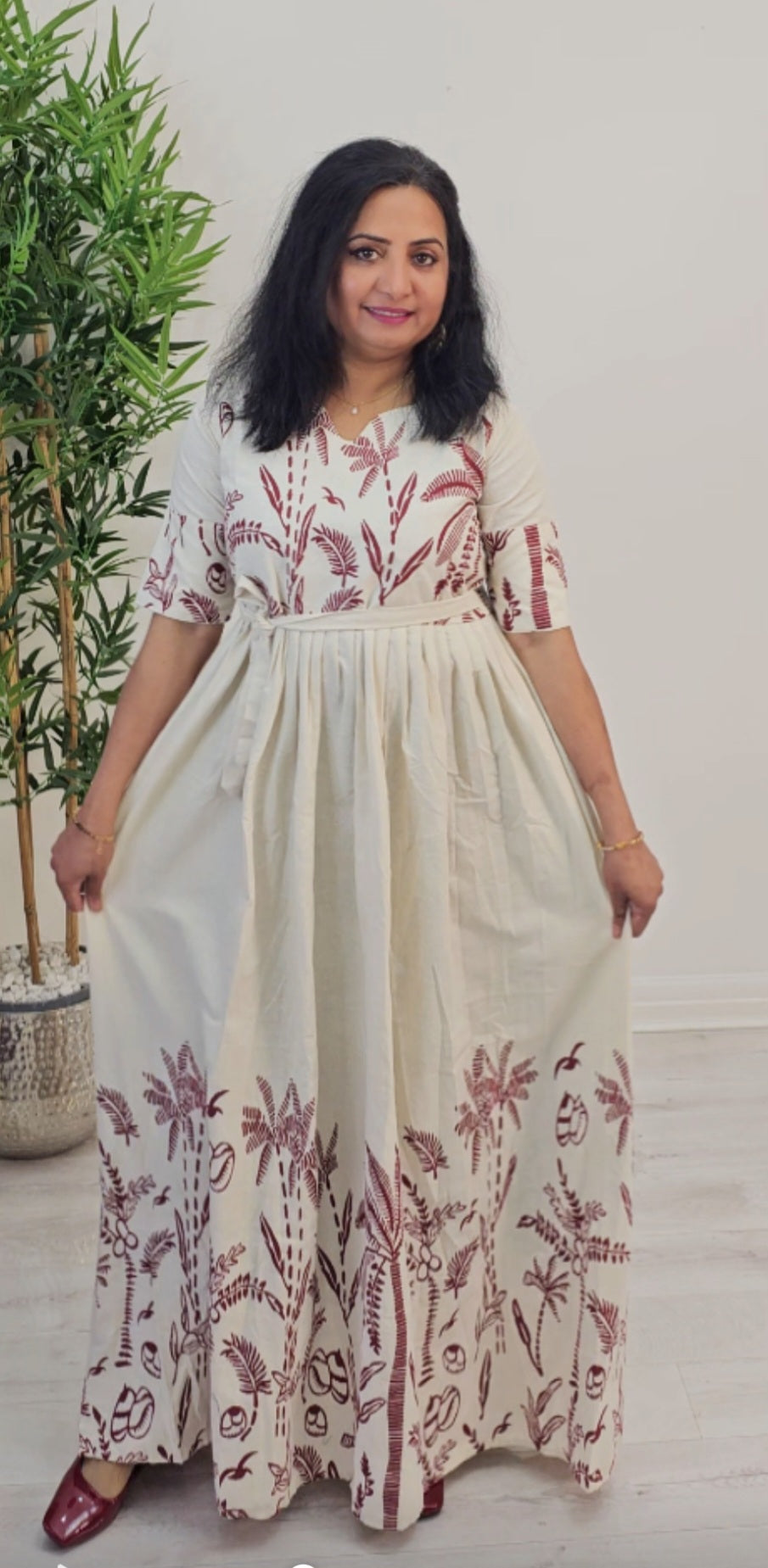 Beautiful floral Cotton dress