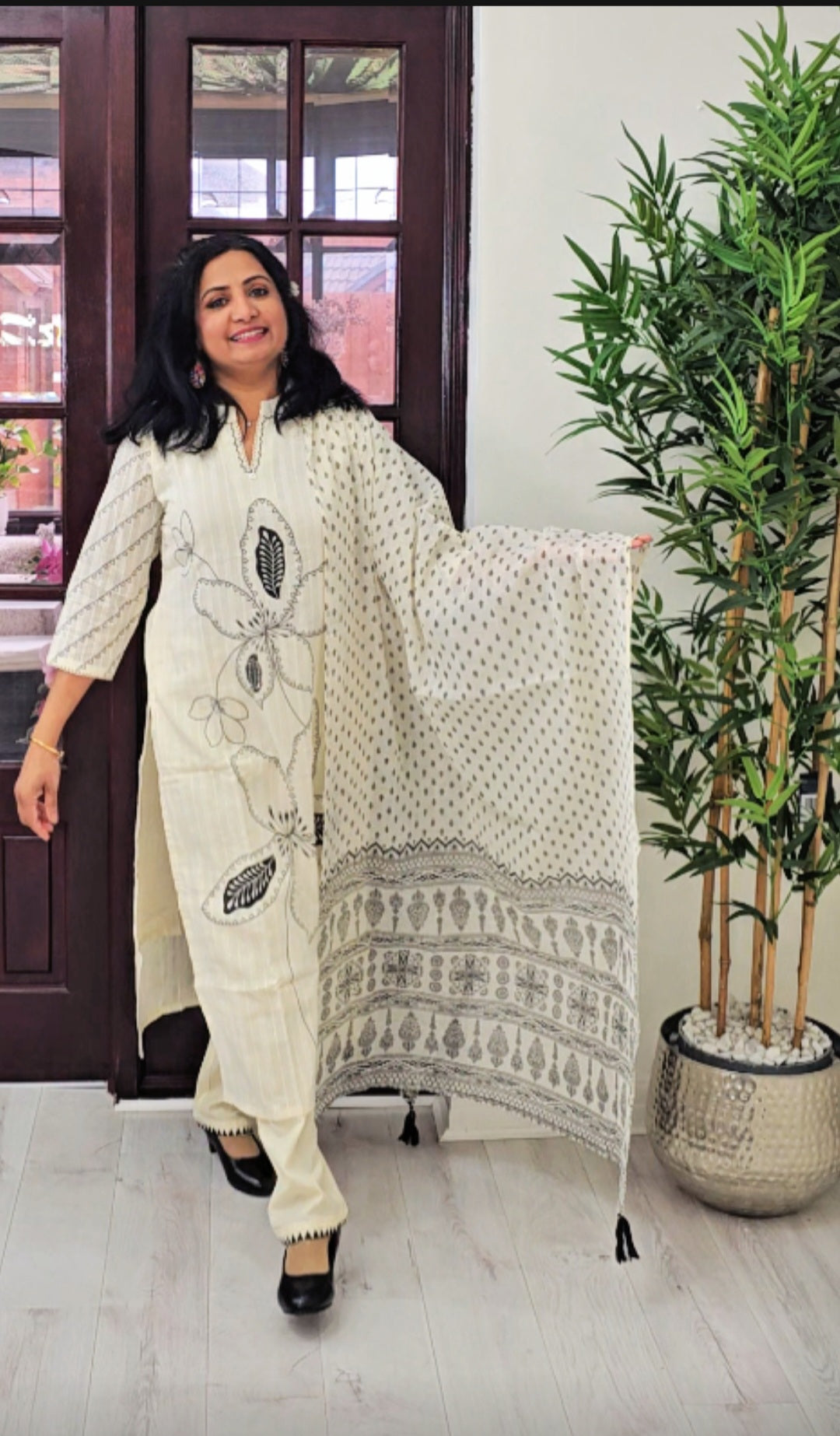 Beautiful cotton three piece suit đź’•