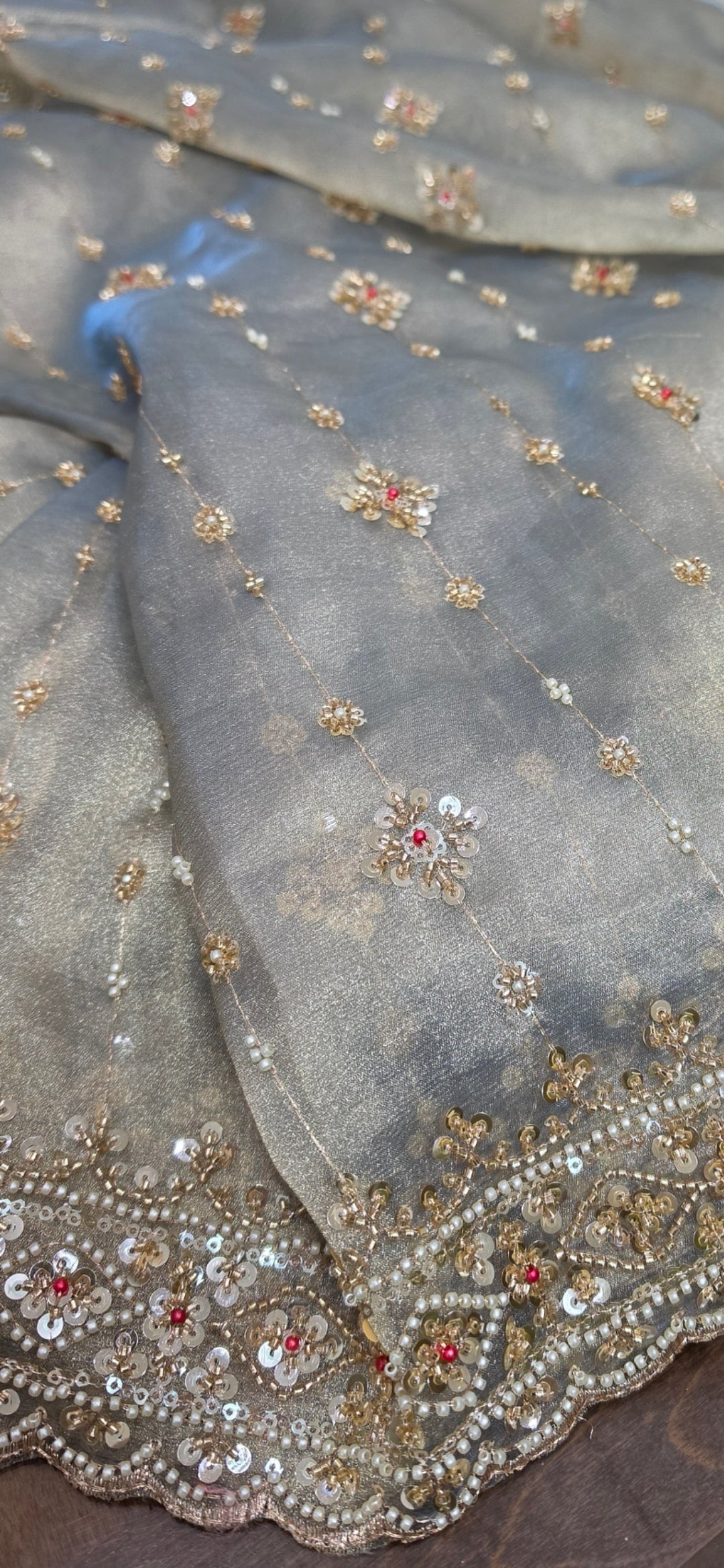 Heavy hand worked Bollywood saree