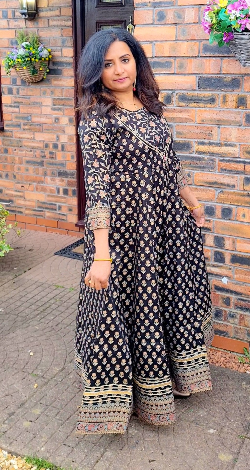 Beautiful gown with dupatta