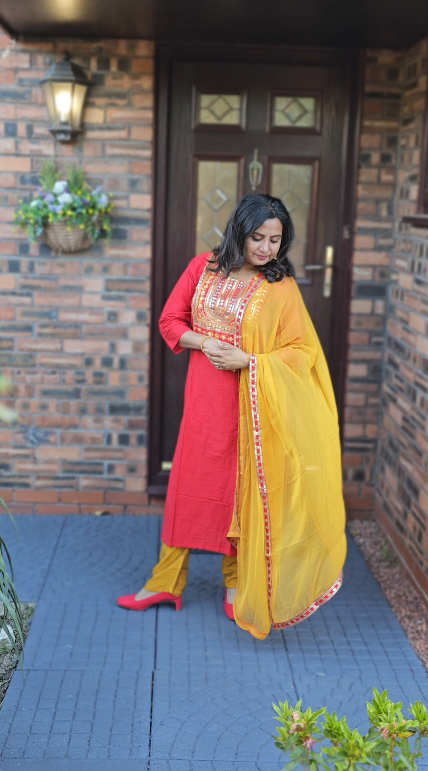Silk three piece suit