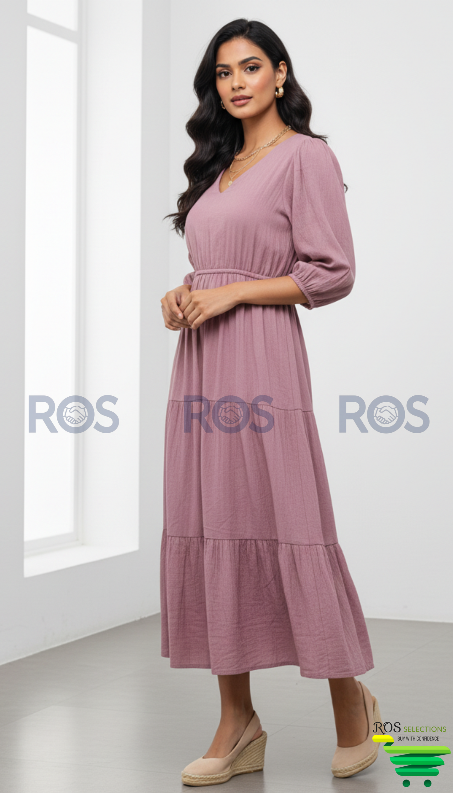 Crinkle rayon dress/ kurti