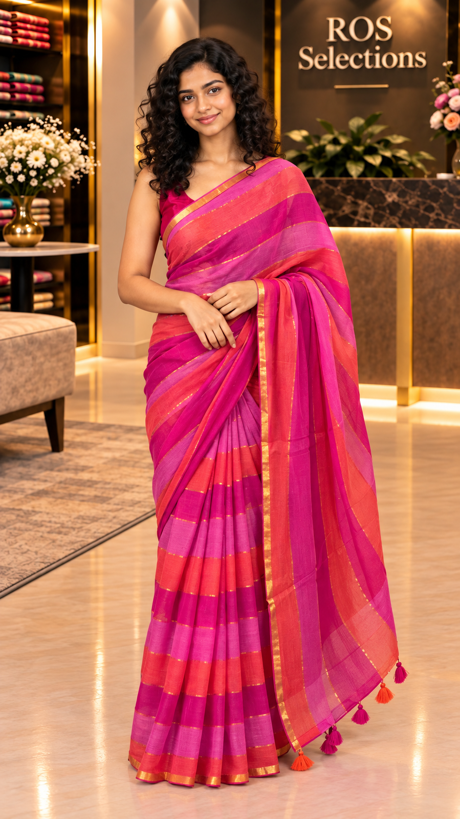 Mulcotton saree