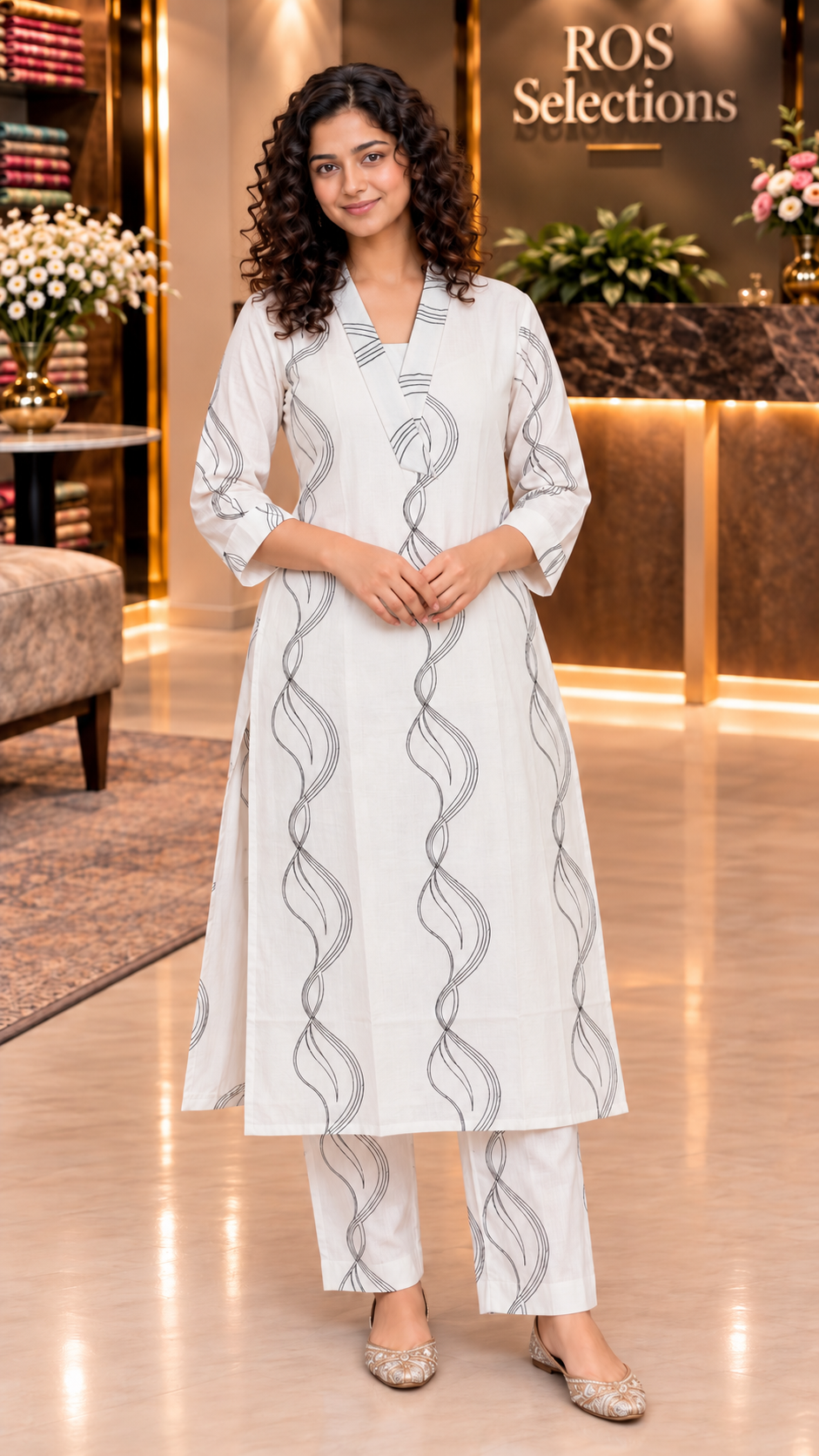 Women's beautiful cotton cord set