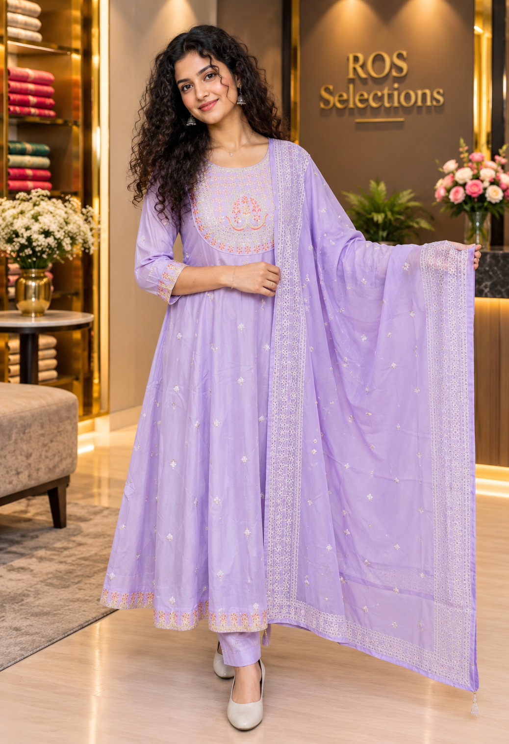 Women's Rayon anarkali set