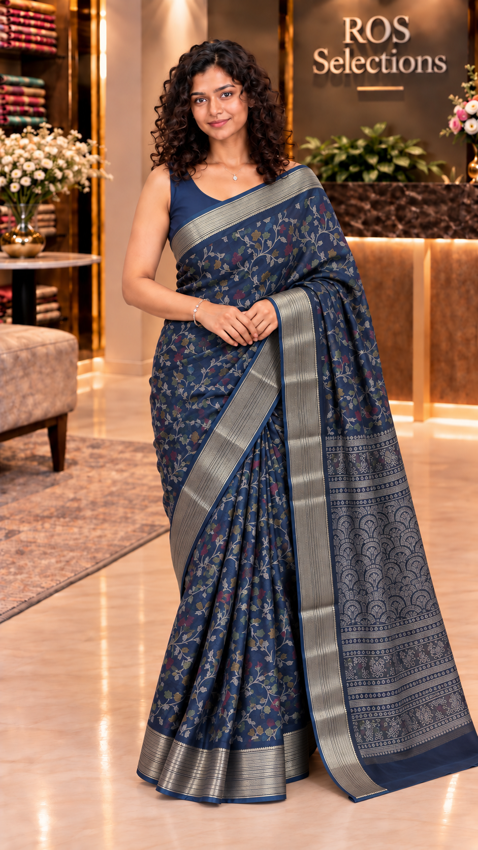 Indian semi silk saree