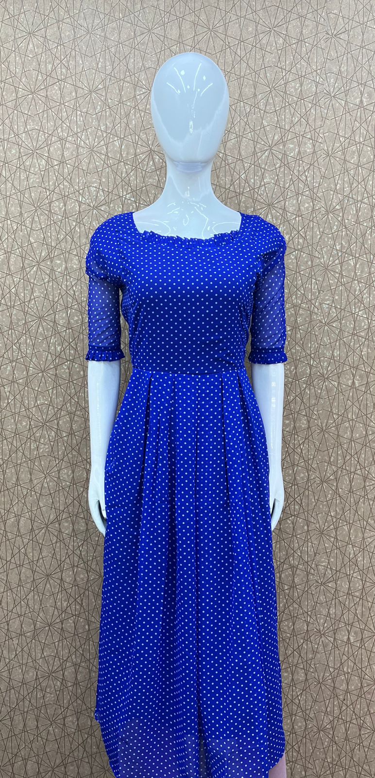 chiffon printed maternity dress