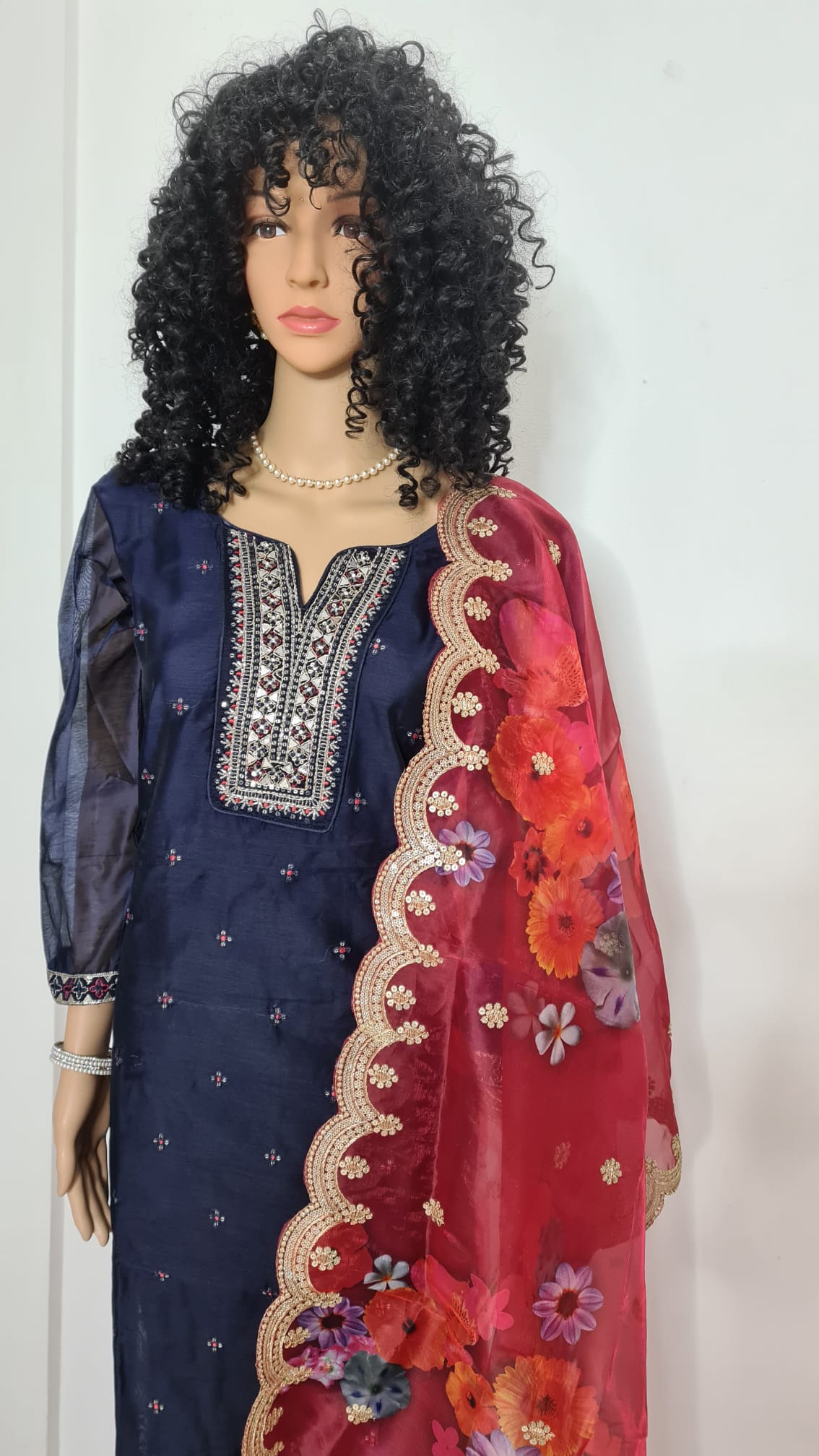 Silk Three piece suit