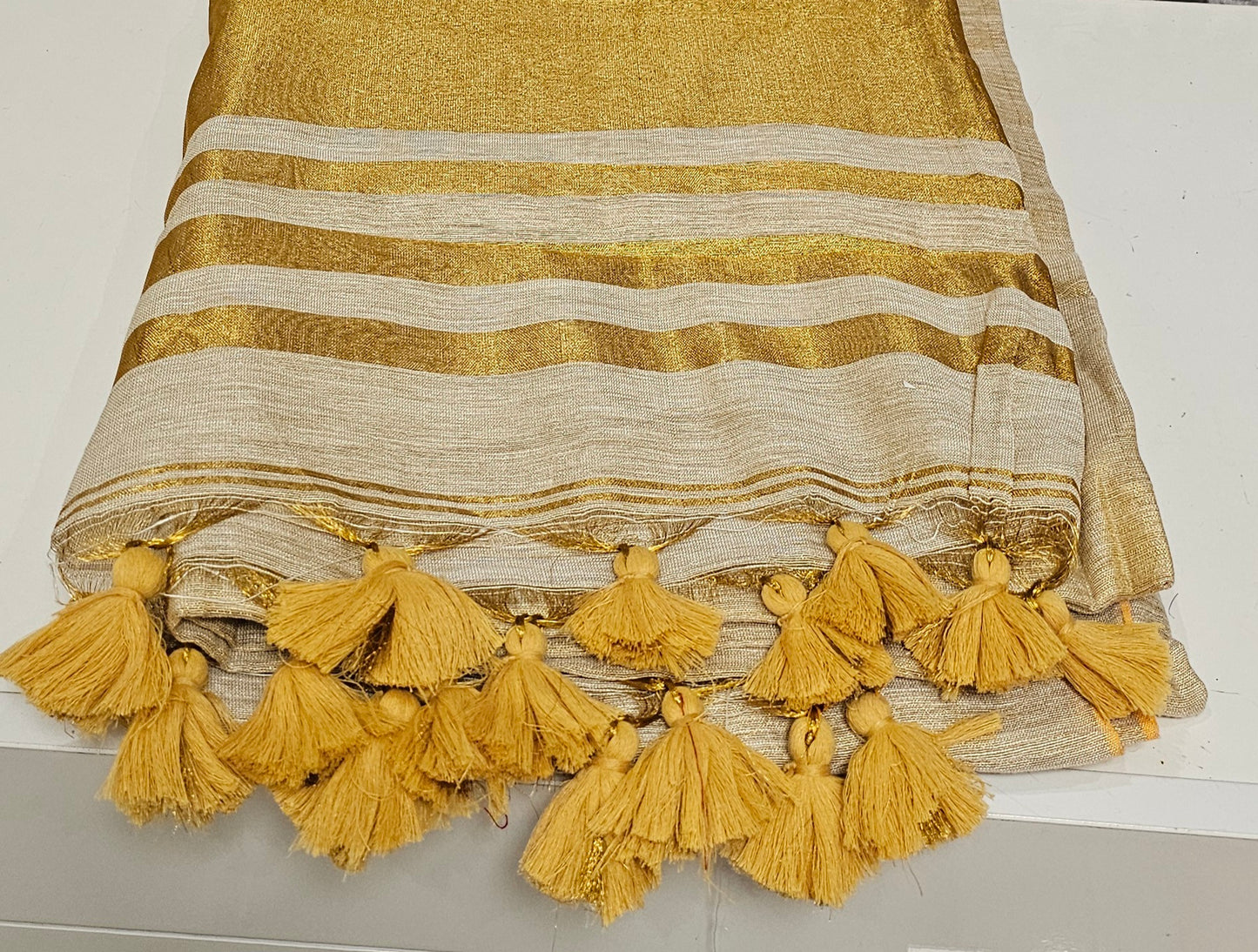 Russel tissue Saree for Onam or any occasion