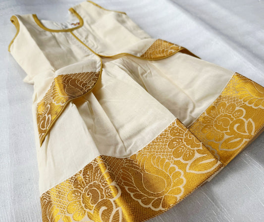 Gold Onam Dress