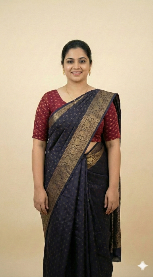 Stretchable saree blouse( maroon)