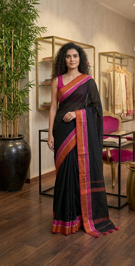 Beautiful  mul cotton saree
