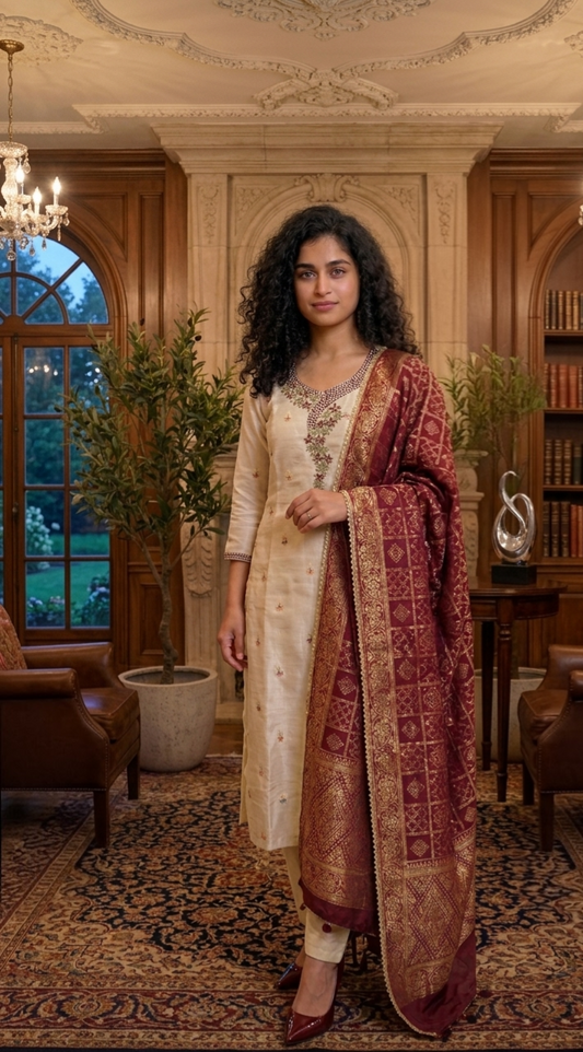 Stunning Tissue silk three piece suit 💕