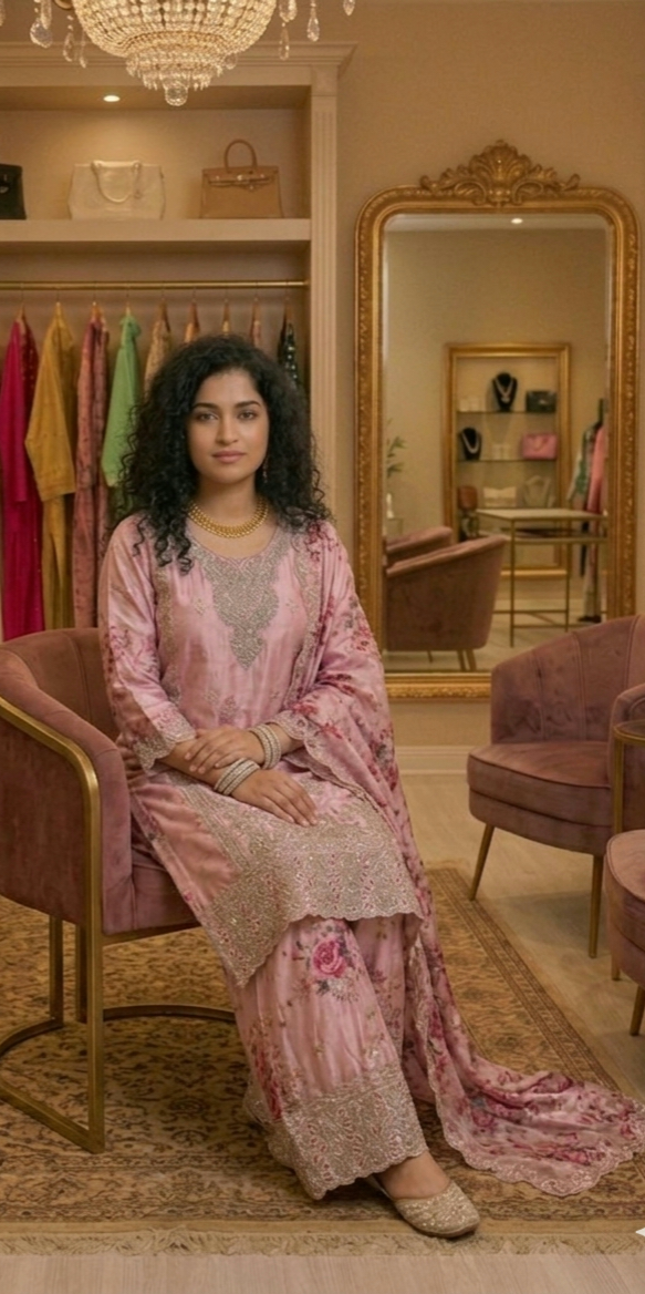 Stunning chinnon three piece suit