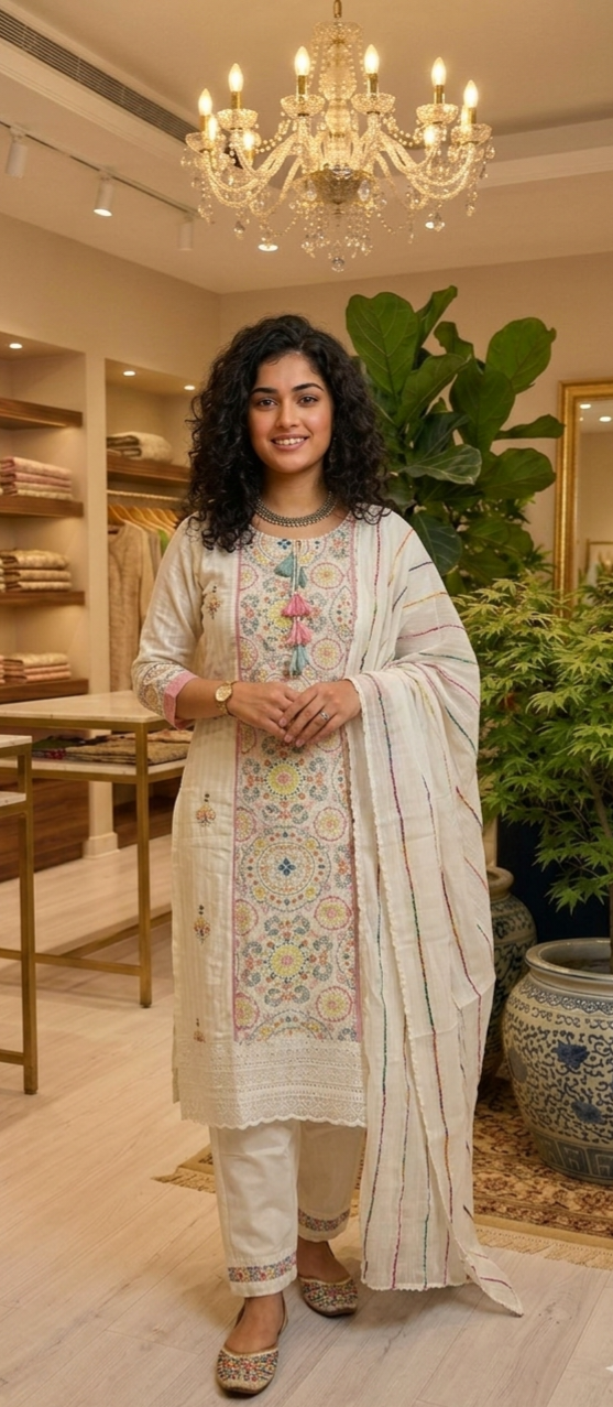 Cotton three piece suit 💕