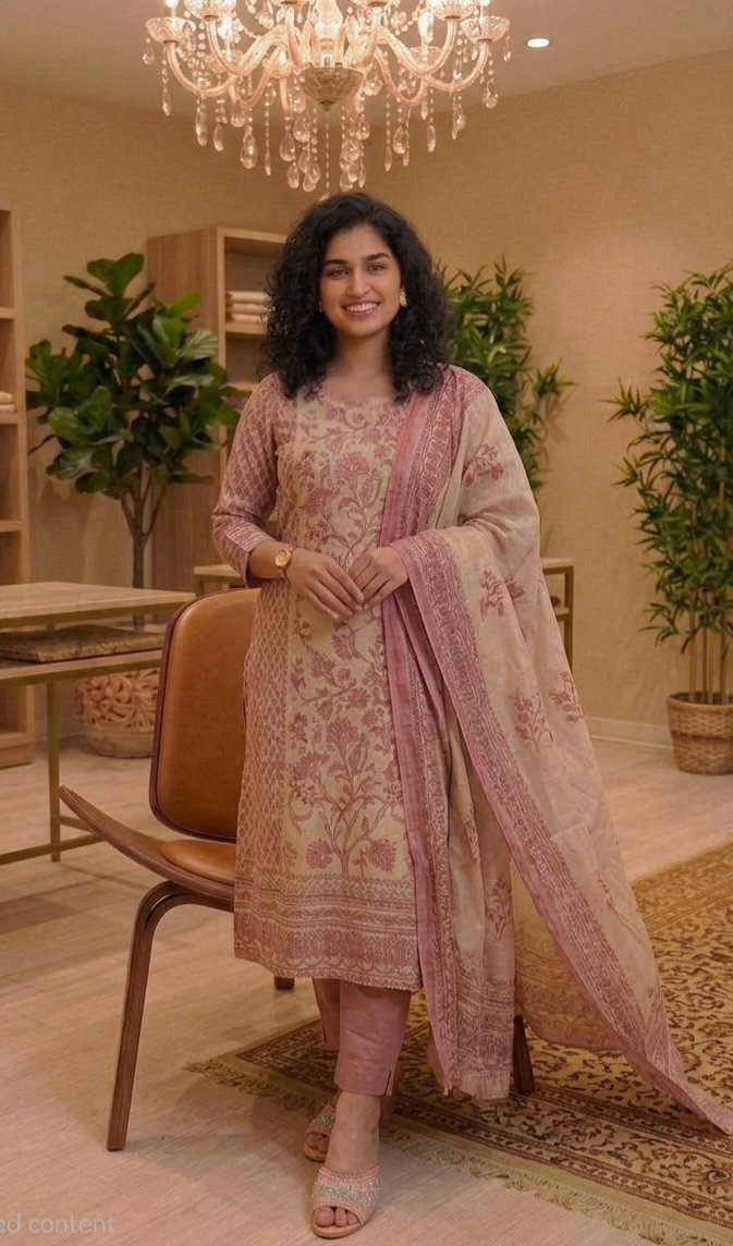 Premium Silk cotta with heavy handwork 💕