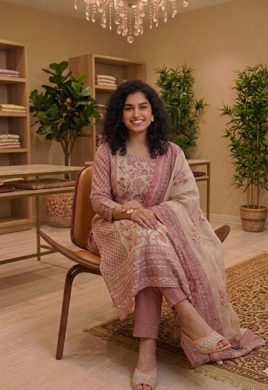 Premium Silk cotta with heavy handwork 💕