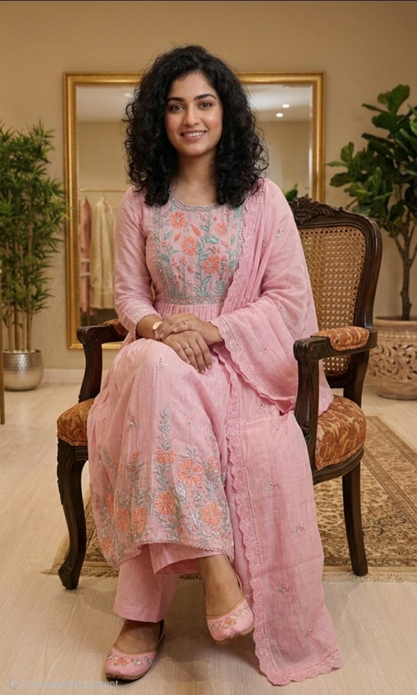 Premium Mulchantheri Aline three piece suit 💕