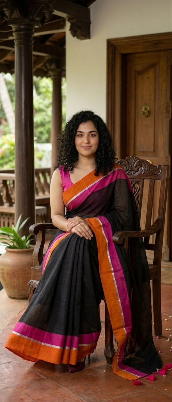 Beautiful mulcotton saree