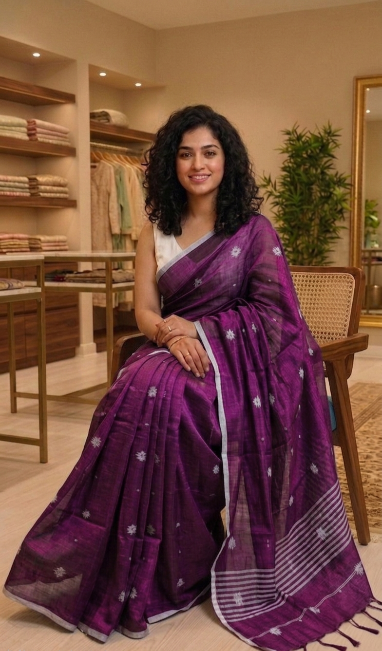 Beautiful Soft tissue silk double shaded saree