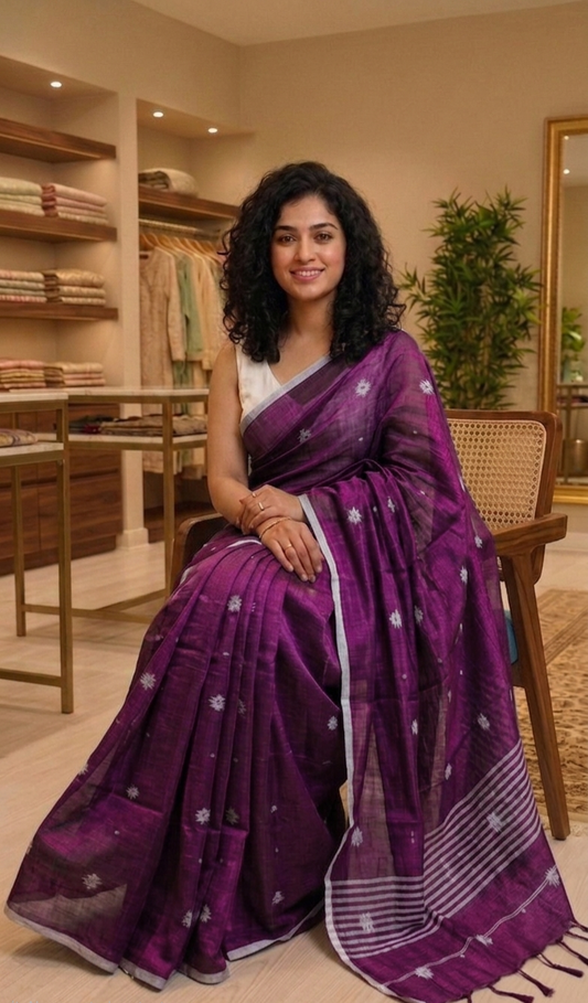 Beautiful Soft tissue silk double shaded saree