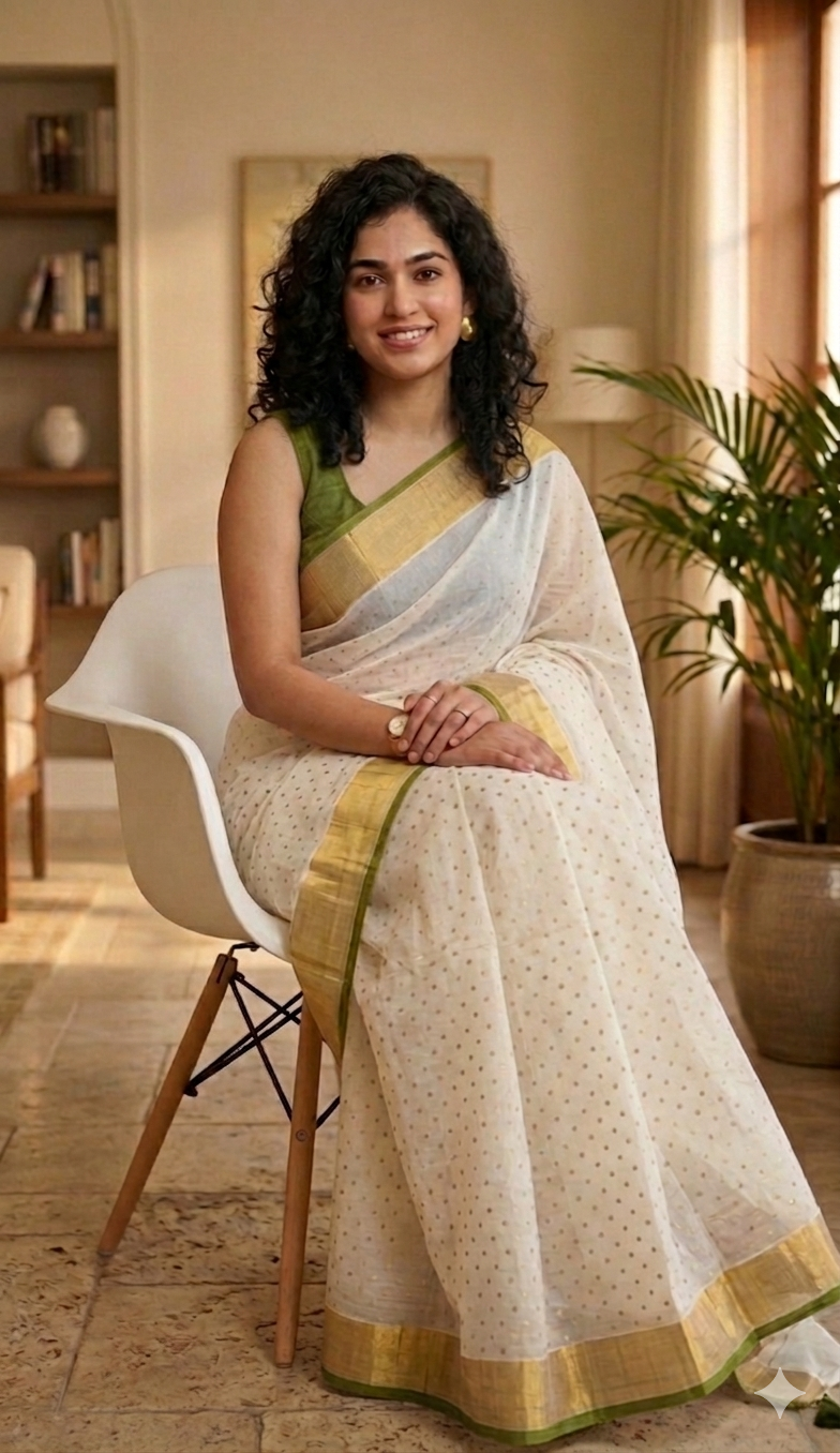 Beautiful Glitter mulcotton saree💕