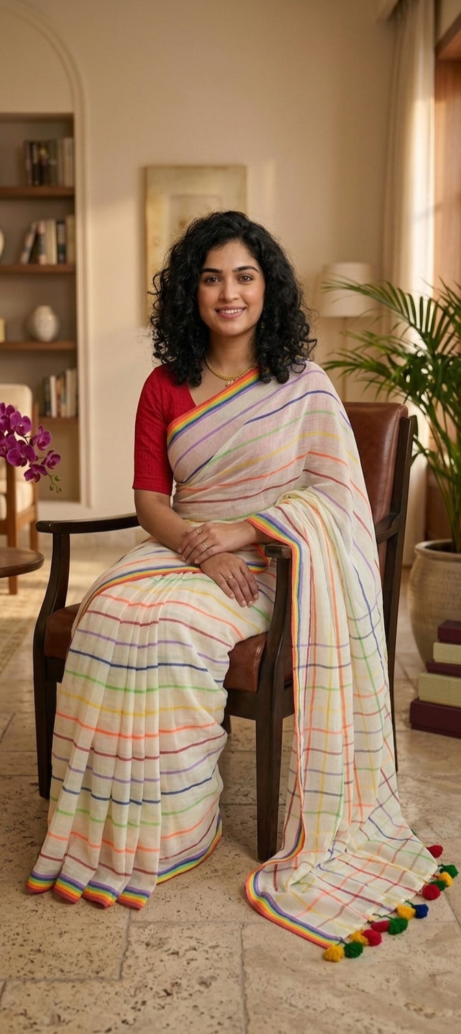 Beautiful Onam mulcotton saree