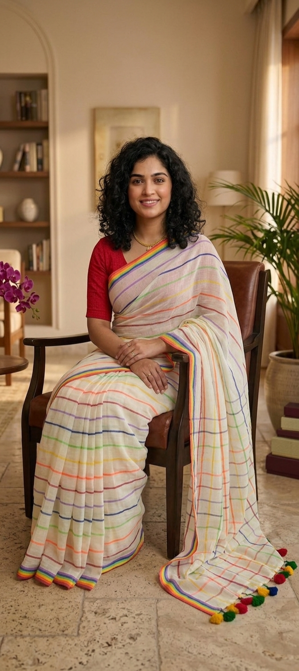 Beautiful Onam mulcotton saree