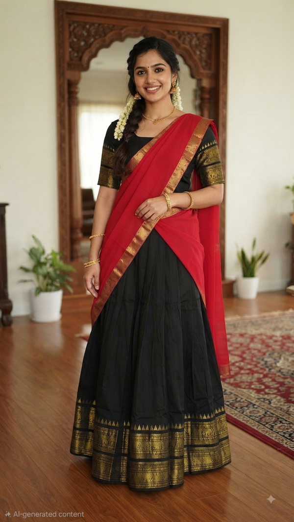 Readymade beautiful dhavani set