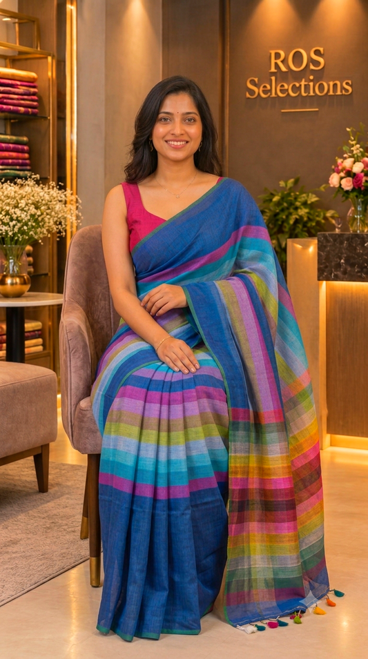 Beautiful mulcotton saree