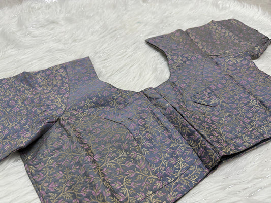 Brocade Ready to wear princess cut saree blouse