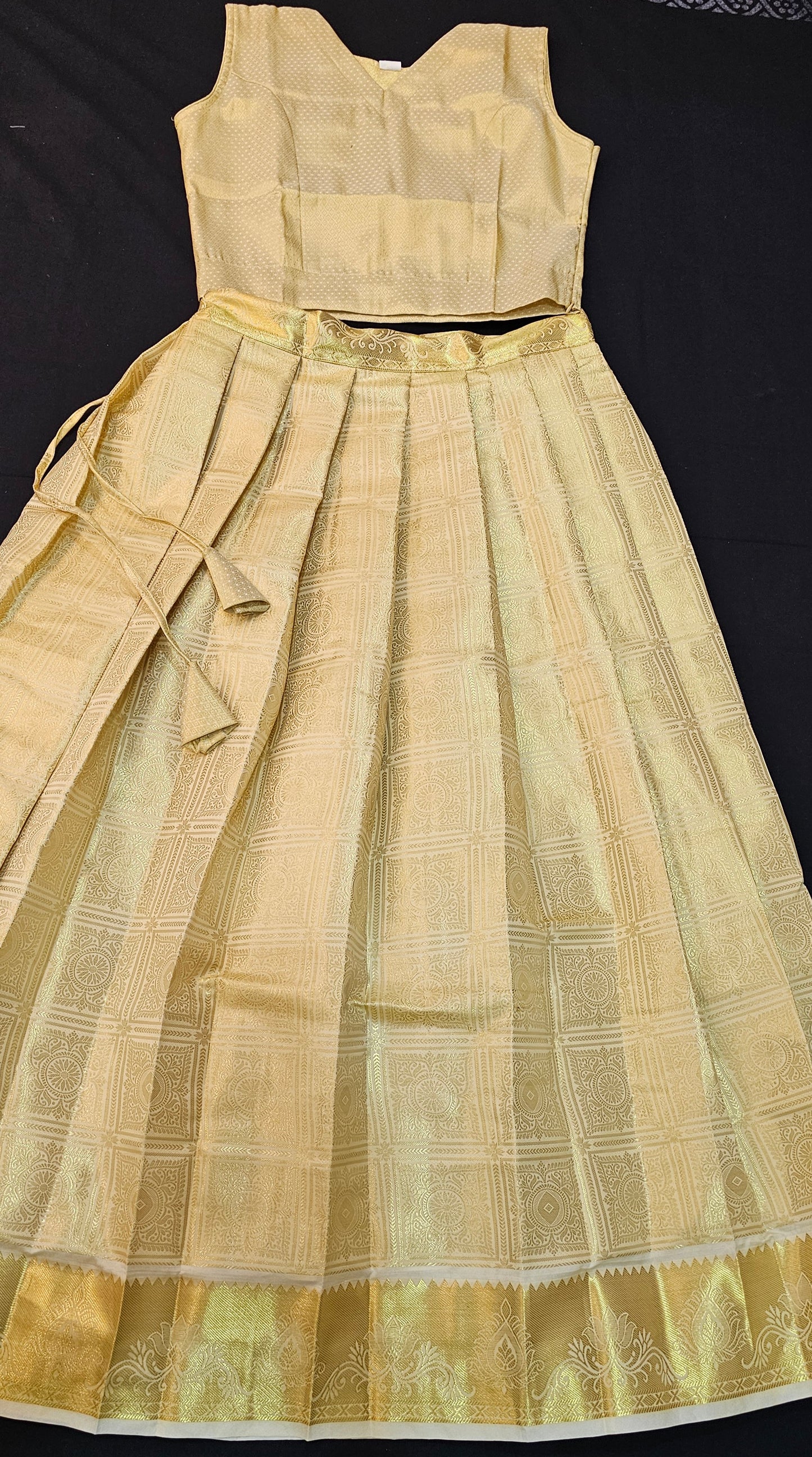 Banarasi top and skirt