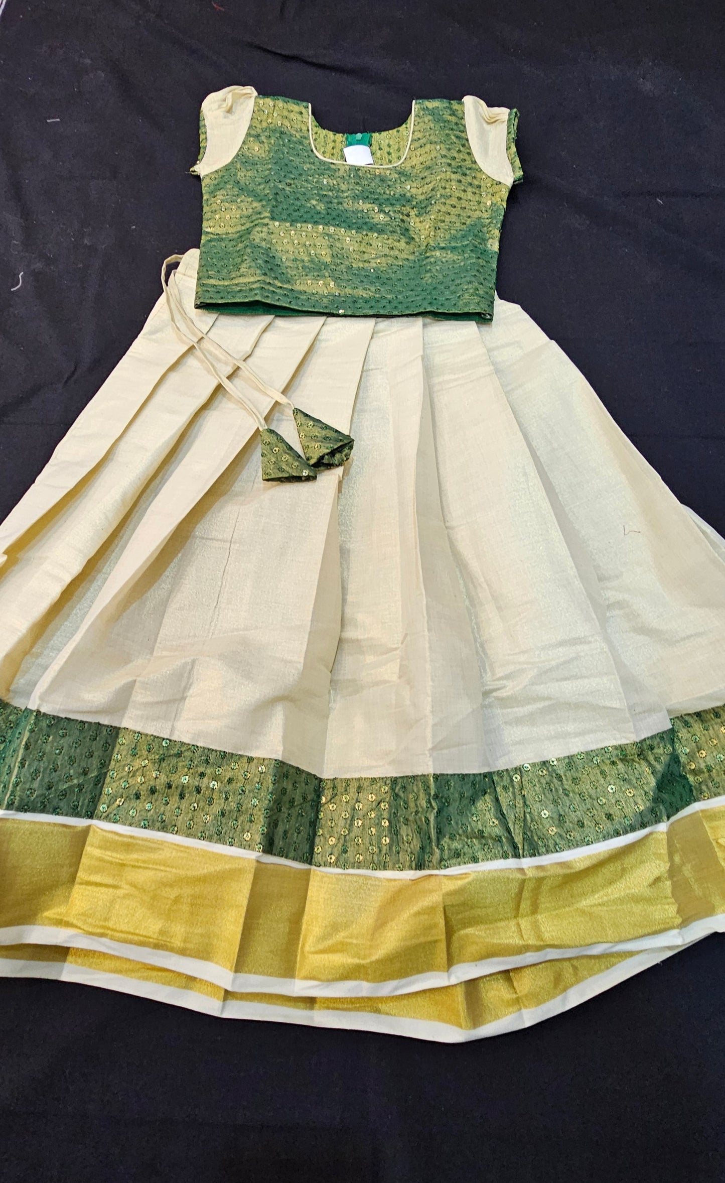 Girls Onam skirt and top