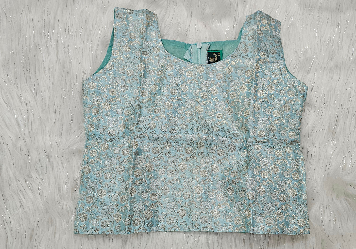 Beautiful soft brocade Top and skirt