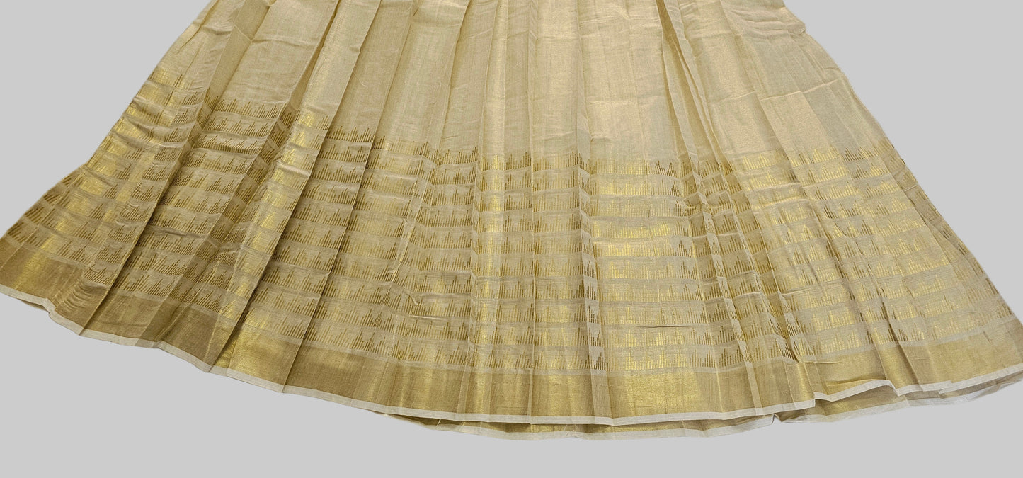Soft tissue silk dhavani for Onam or any occasion