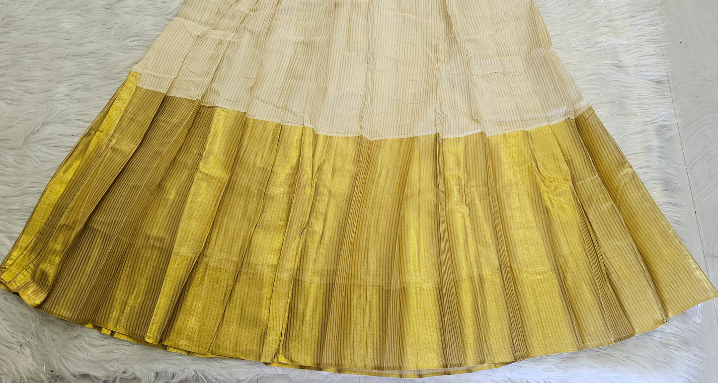 Beautiful Onam top and skirt