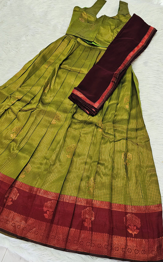 Ready to wear soft silk Dhavani^
